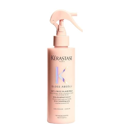 Kérastase Gloss Absolu Leave-in Spray, Anti-frizz, Glossy & Illuminating Spray, Heat Protection Spray, For All Hair Types, Vegan Formula with Wild rose in Oil, Hyaluronic Acid & Glycine - Image 1