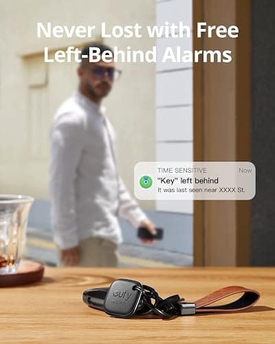 eufy Security by Anker SmartTrack Link (Black, 2-Pack), Android not Supported, Works with Apple Find My (iOS only), Key Finder, Bluetooth Tracker for Earbuds and Luggage, Phone Finder, Water Resistant thumbnail 6