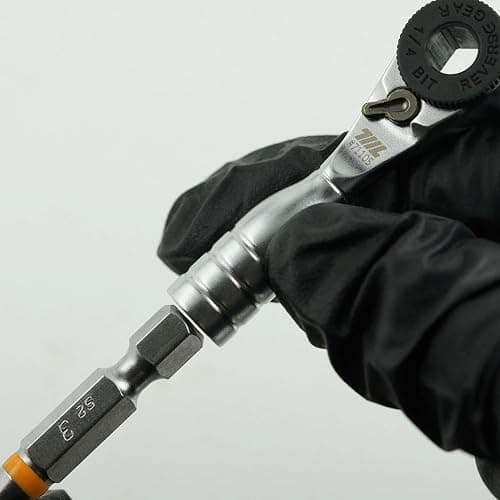 711L Mini Ratchet Wrench - One of the World's Smallest 1/4" EDC Ratchet Wrench For Tight Spaces - Alloy Steel - For Single-ended Hex Bit thumbnail 6