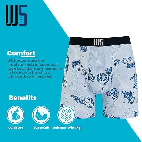 Warriors & Scholars | Mens Boxer Briefs | Boxer Briefs for Men Pack of 6 | Mens Boxer Briefs Underwear | Boys Boxer Briefs thumbnail 4