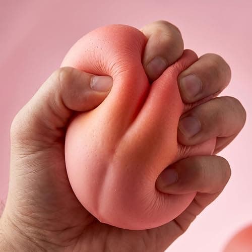 Squeezy Peach - 7.5 cm Ultra-Soft Slow Rising Jumbo Squishy Peach, Stress Relief Toy for Adults, Focus & Relaxation (Peach-1pc) thumbnail 6