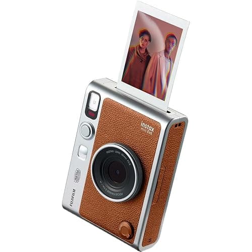 FUJIFILM INSTAX MINI EVO Instant Camera (Brown) Case Bundle | For Parties, Events & Instant Photos | Includes 32GB Memory Card, USB Card Reader, Cleaning Cloth thumbnail 4