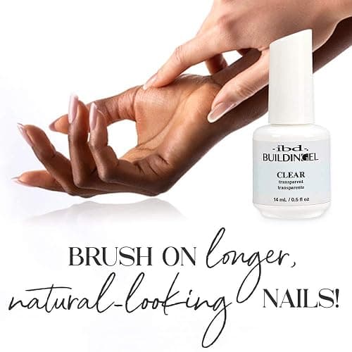 IBD Building Gel – Hard Gel Nail Extension Builder – Transparent Soak-Off Formula for Sculpting & Strengthening Gels Nail Builder – 0.5 oz thumbnail 2
