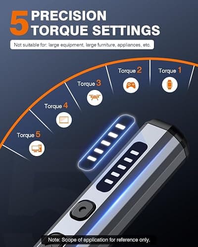 JOREST Mini Electric Screwdriver, Precision Set with 38-in-1 Magnetic Bits, Repair Tool Kit for iPhones, Laptop, Drone, Game Console, Camera, Toys; Stocking Stuffers for Men;Birthday Gift for Father thumbnail 4
