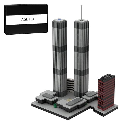 StrucToys World Trade Center Building Blocks, 1/2000 World Famous Architectural, 982pcs Assemble Model for Ault to Build and Display thumbnail 4