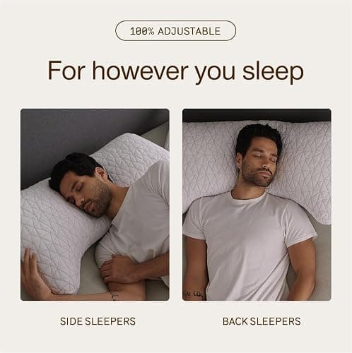 Coop Home Goods Original Crescent Adjustable Pillow, Queen Bed Pillows for Shoulder, Neck & Head Support, Crescent Foam Pillows - Medium Firm for Back & Side Sleeper, CertiPUR-US/GREENGUARD Gold thumbnail 4
