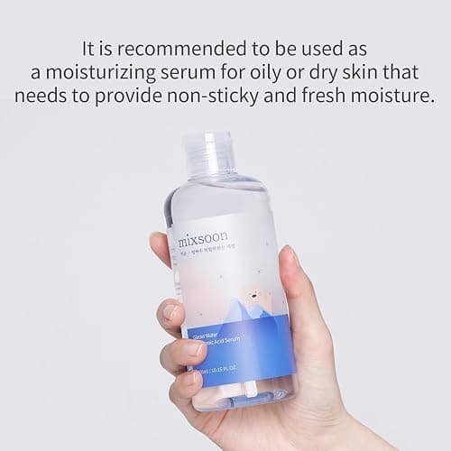 mixsoon Glacier Water Hyaluronic Acid Serum-Deep Hydration and Cooling for Face, Hydration Booster, Refreshing Lightweight Texture 300ml / 10.14 fl.oz. Korean Glass Skin Care thumbnail 7
