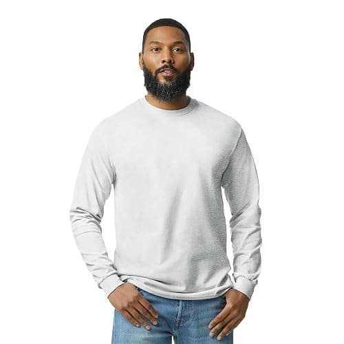 Gildan Adult Heavy Cotton Long Sleeve T-Shirt, Style G5400, 2-Pack thumbnail 2