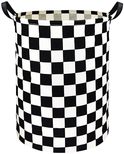 HIYAGON Boys Laundry Basket hamper Kids Hamper Car Toy Organizer Bins for Room Decor,Gift Basket for Bedroom(Racing Flag) - Image 1