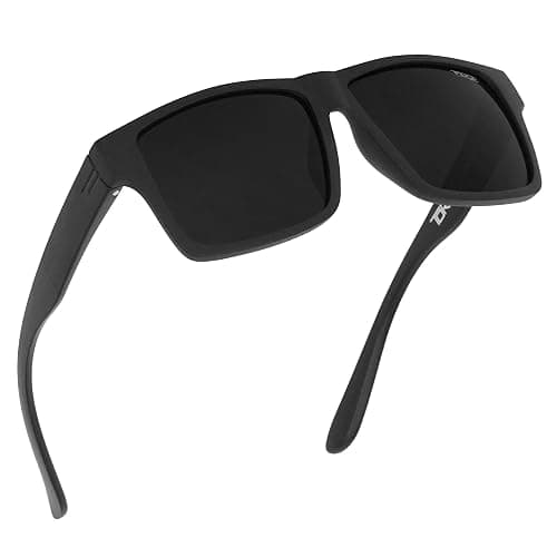 TOROE Super Dark Black Out Polarized Sunglasses Extreme Light Sensitivity Advanced UV Protection C4 Impact Resistant - Image 1
