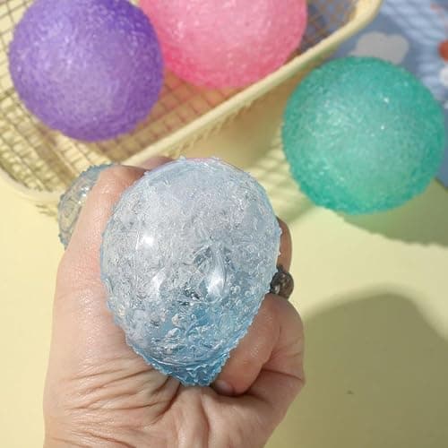 Stress Balls Squishies Toys for Adults, Glitter Stress Relief Malt Sugar Ball, Slow-Rise Squishies Sugar Soft Ball, Squeeze Toys for Birthday Gift, Party Favors Goodie Bags Stuffer (Wine red) thumbnail 4