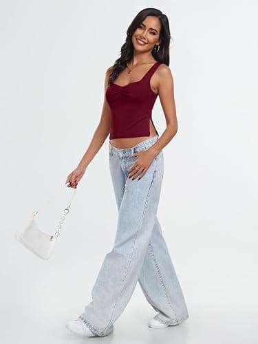 Trendy Queen Womens Going Out Crop Tops Backless Tank Tops Summer Y2k Teen Girls Basics Cute Clothes thumbnail 3