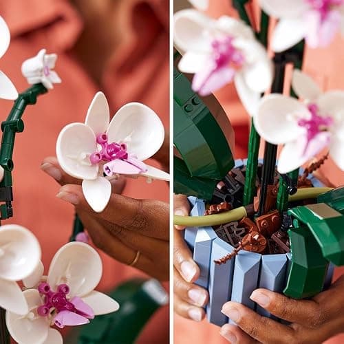 LEGO Botanicals Orchid - Artificial Plant Set for Adults - Gift for Mothers incl. Faux Flowers and a Buildable Vase - Home Office Decor - Botanical Collection - 10311 thumbnail 6