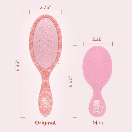 Wet Brush Original Detangler, Sunshine & Seashells (Coastal Charm), Ultra-Soft IntelliFlex Bristles Glide Through Tangles, Detangling Hair Brush (Wet & Dry), Women & Men, Limited Edition thumbnail 5
