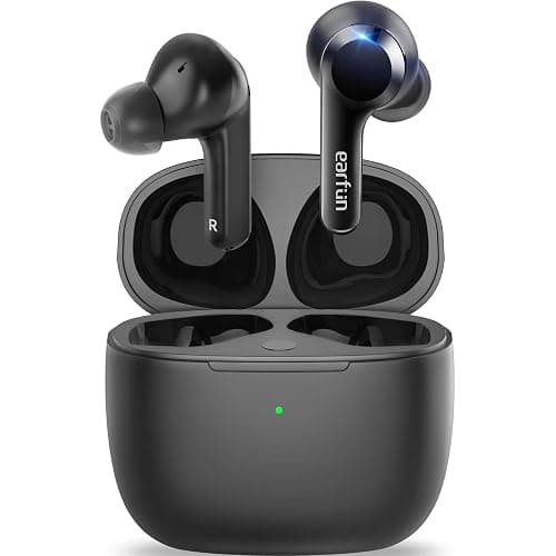 EarFun Wireless Earbuds, [What Hi-Fi Awards] Air Bluetooth In-Ear Headphones with 4 Mics ENC, Sweatshield™ IPX7 Waterproof, Clear Sound, Deep Bass, Wireless Charge, Game Mode, App Customize EQ, 35H - Image 1