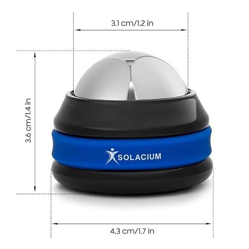 Solacium CryoSphere Mini - Stainless Steel Cold Massage Roller Ball - Handheld Massage Tool for Sore Muscles, Shoulders, Arms, Neck, Back, and Feet thumbnail 8