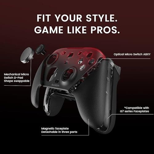 GameSir G7 Pro Wired Controller for Xbox Series X|S, Xbox One, Wireless Gamepad for PC&Android with TMR Sticks, Hall Effect Analog Triggers, 1000Hz Polling Rate, 3.5mm Audio Jack - Black thumbnail 9