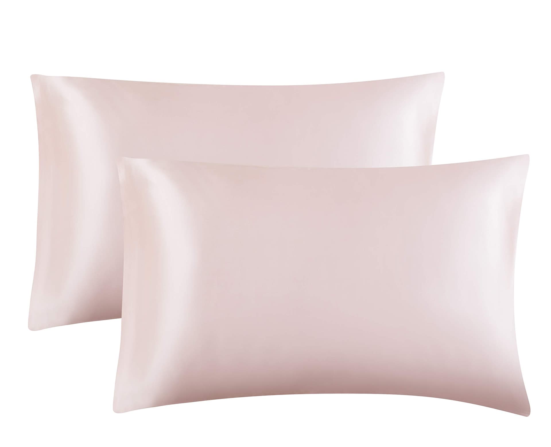 Satin Pillowcase, T Tersely 2 Pack 20"x 30" Silk Satin Pillowcases for Hair and Skin Queen Size Pillow Case with Envelope Closure (Cream) - Cream thumbnail 6