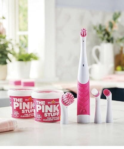 Britains Beauty The Miracle Stuff Bürstenset , The Pink Stuff Star Drops 2 Reinigungspaste, elektrische Bürsten mit 4 Bürstenköpfen. thumbnail 2
