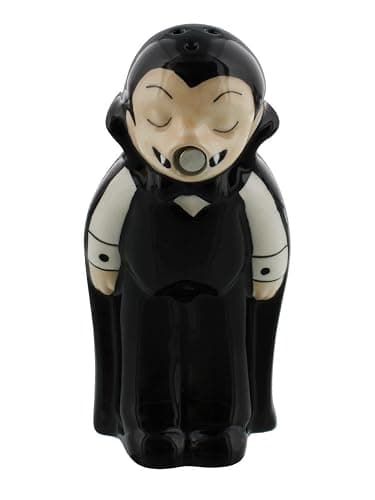 Pacific Giftware Vampire Love at First Bite Magnetic Kissing Ceramic Salt and Pepper Shakers Set thumbnail 2