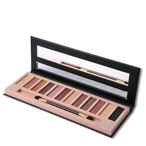 BestLand 2 Pack 12 Colors Makeup Nude Colors Eyeshadow Palette Natural Nude Matte Shimmer Glitter Pigment Eye Shadow Pallete Set Waterproof Smokey Professional Beauty Makeup Kit (2 PCS) - Matte + Shimmer thumbnail 7