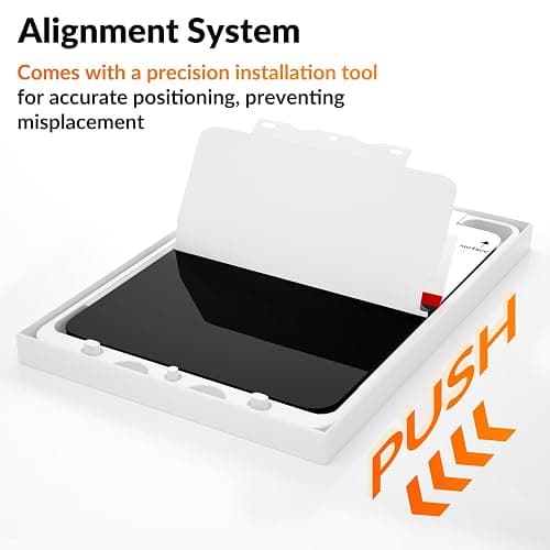 KCT 2 Pack Paperfeel Screen Protector for iPad 11th A16 2025 (11 inch) / iPad 10th Generation 2022 (10.9 inch) with AlignGuard Pro Tray, Write as Real Paper, High Sensitivity, Anti Glare thumbnail 5