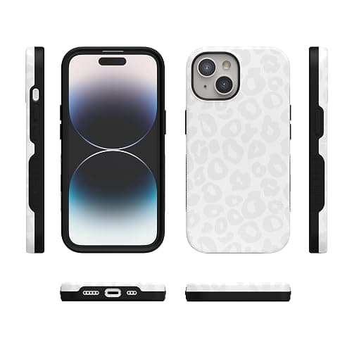 Casely iPhone 15 Case | Into The Wild | White Snow Leopard | Bold Protective Case Design | Compatible with MagSafe thumbnail 8