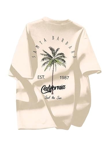 RoseSeek Boy's Tropical Graphic Tees Crewneck Short Sleeve Casual T Shirt Summer Tops - Image 1