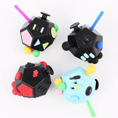 Fidget Dodecagon –12-Side Fidget Toys Cube Relieves Stress and Anxiety Anti Depression Travel Toy Christmas Stocking Stuffers Gifts for Children and Adults (B3 Blue Sky) thumbnail 7