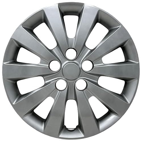 HubStar Hubcap Fits Nissan Sentra 2013-2019, Leaf 2013-2018, Premium Replica 16-inch Replacement, Silver, 1 Piece - Image 1