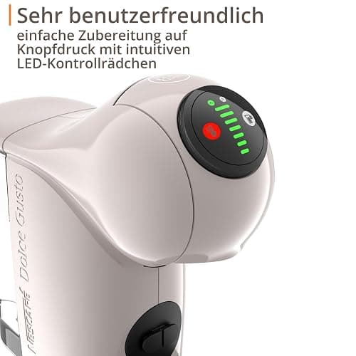 NESCAFÉ DOLCE GUSTO Genio S Kaffeekapselmaschine, abnehmbarer Wassertank 0,8 Liter, heiße und kalte Getränke, 1500 Watt, 15 bar Pumpendruck, Eco-Modus, besonders kompakt, Taupe, KP243AF0 thumbnail 5