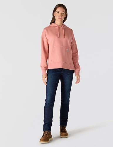 Carhartt Women's Oversized-fit Midweight Hooded Heart Graphic Sweatshirt thumbnail 4