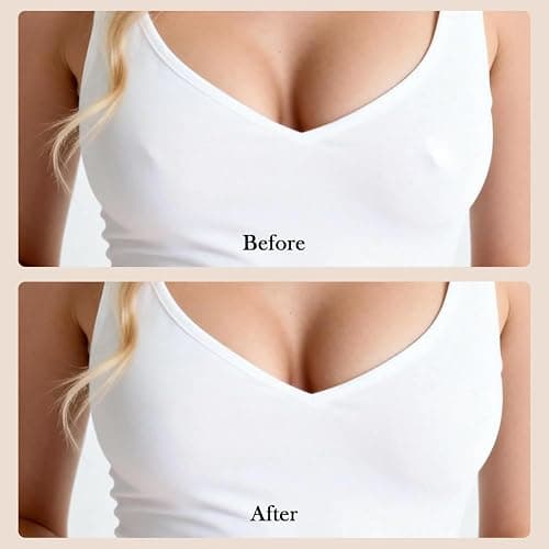 ATTLADY Nipple Covers No Show 4 Pairs- Reusable Adhesive Silicone Sticky Triangle Nipple Pasties for Women thumbnail 6