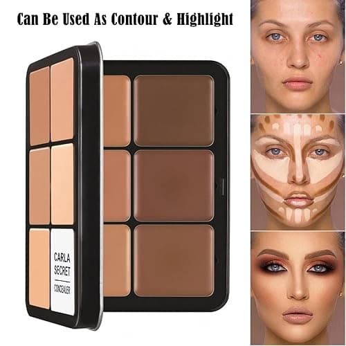 Correttore professionale per correttore, 12 colori correttori, trucco e correttore a lunga durata, per occhiaie, acne e macchie, riduce il rossore thumbnail 5