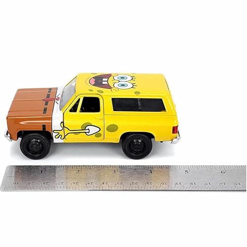 Jada Toys Spongebob Squarepants 1:32 1980 Chevy Blazer K5 Die-cast Car and 1.65" Spongebob Figure, Toys for Kids and Adults, 31798 thumbnail 9