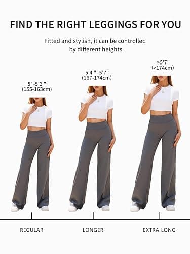 OQQ Women's Yoga Trousers Loose Stretchy High Waist Casual Straight Trousers Wide Leg Pants for Women thumbnail 2