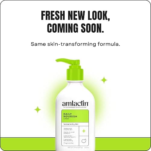 AmLactin Daily Nourish - Therapeutic Body Lotion for Dry Skin - No-Scrub Exfoliator and Moisturizer with 12% Lactic Acid AHA, 7.9 oz (Packaging May Vary) thumbnail 2