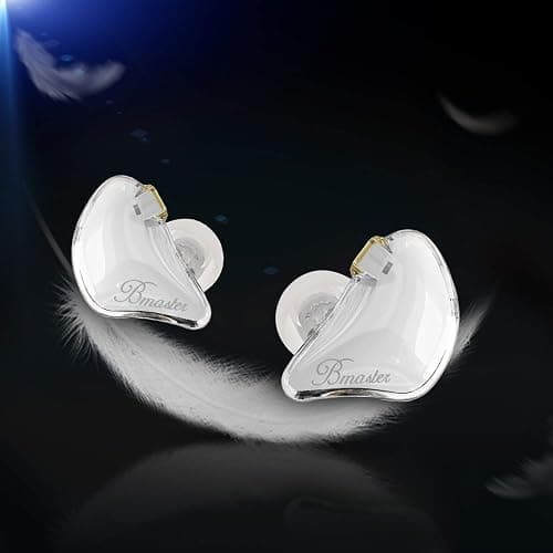 BASN Bmaster Triple Drivers in Ear Monitor Headphone with Two Detachable Cables Fit in Ear Suitable for Audio Engineer, Musician (White) thumbnail 4