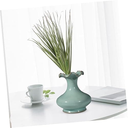 TOPPERFUN 12 Pcs Artificial Grass, 11.79in Fake Grass Artificial Shrub Plants, Tall Plants Greenery Stems Weed for Room Indoor Home, Patio, Vase, Restaurant Decoration thumbnail 2