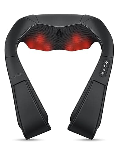 Medcursor Neck Massager - Portable Electric Neck and Back Massager with Heat, Deep Tissue 3D Kneading Pillow for Muscle Pain Relief, Ideal Father’s Day Gift, Not Cordless - Image 1