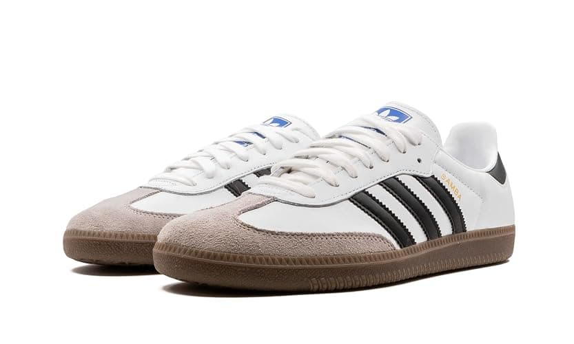 Adidas Originals SAMBA OG Men's Sneakers, Cloud White / Core Black / Clear Granite, 10 M US thumbnail 2