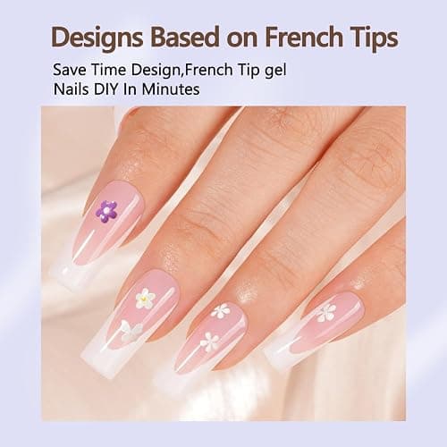 Misssix Deep French Gel Nail Tips, 150Pcs French Tip Press on Nails Long Square Pink, No Need to File 3 in 1 Tips Pre-lasting, Fake Nails for Nail Art DIY 15 Sizes thumbnail 4