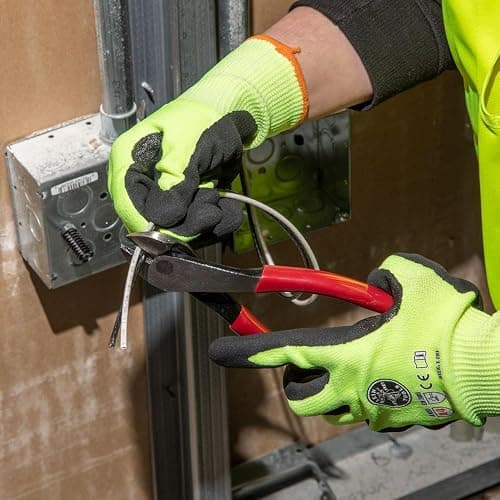 Klein Tools D248-8 Pliers, Diagol Cutting Multi-Purpose Pliers with Angled Head, High-Leverage Design, and Short Jaw, 8-Inch thumbnail 4