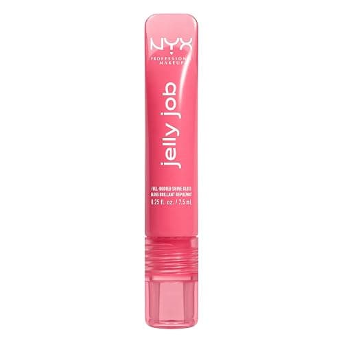 NYX Professional Makeup Peptide Infused Jelly Gloss, Pflegender Gloss für optisch vollere Lippen, Jelly Job, Farbe: 07 Jelly Blushin' thumbnail 9