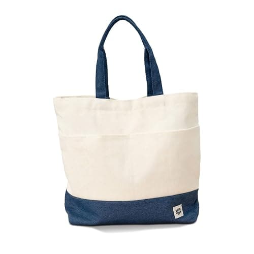 Milkmochabear Hanging Out Canvas Tote Bag Authentic Merchandise With Denim Straps Zipper Pocket Magnetic Closure For Men Women Unisex Cute Adorable Casual Daily Use Shopping Travel Fun thumbnail 2