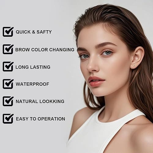 Lash and Brow Color Kit, 2 in 1 Eyelash and Eyebrow Color Set, Professional Lash and Brow Lift Kit with Natural Effects for Home Salon and Beginners, Waterproof, Lasting for 4-6 Weeks (#2, Brow) thumbnail 3