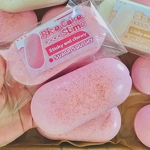 2-Pack Cheese Stick Slow Rising Squishy Toys, 5.5in Ultra Foam Soft Stress Relief Squeeze, Cute Pink & White Food Design Squishies Slow Rising, Sensory Anti Stress Fidget Toy for Desk, Office & Gift thumbnail 3