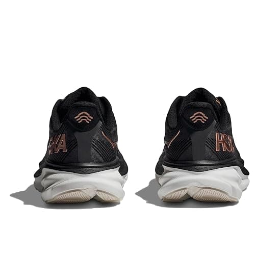 HOKA Clifton 9 Womens Running Shoes - 10.5 - Black/Rose Gold thumbnail 3