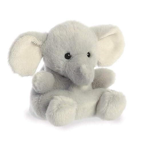 Aurora, 33476, Palm Pals Stomps Elephant, 5In, Soft Toy, Grey thumbnail 2