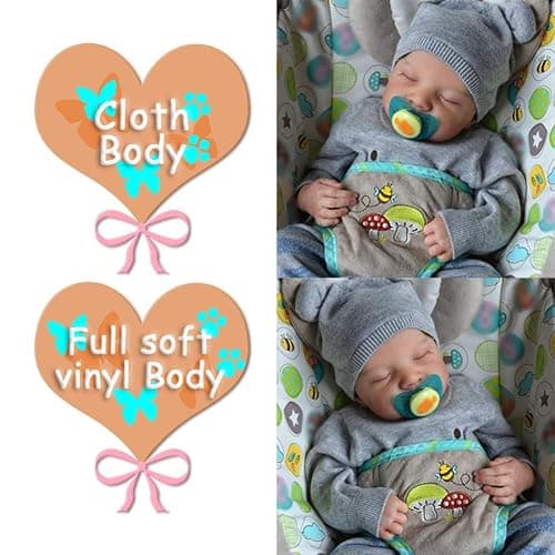 Lonian Reborn Dolls Boy - 18 Inches Handmade Washable Reborn Babies Soft Vinyl Body with Anatomically Correct, Reborn Baby Doll Looks Like a Real Baby thumbnail 8